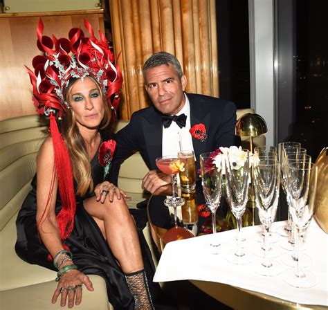 sarah jessica parker donatella versace|Met Gala 2015: Sarah Jessica Parker and Andy Cohen .